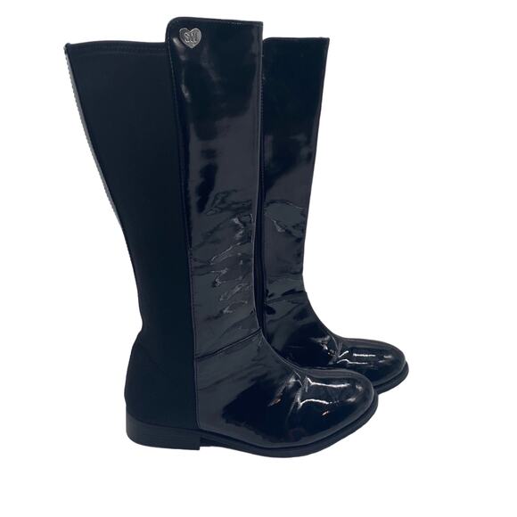 Stuart Weitzman Girls Fifty Fifty Classic Knee High Boot Size 5 Side Zip Patent - Picture 3 of 10